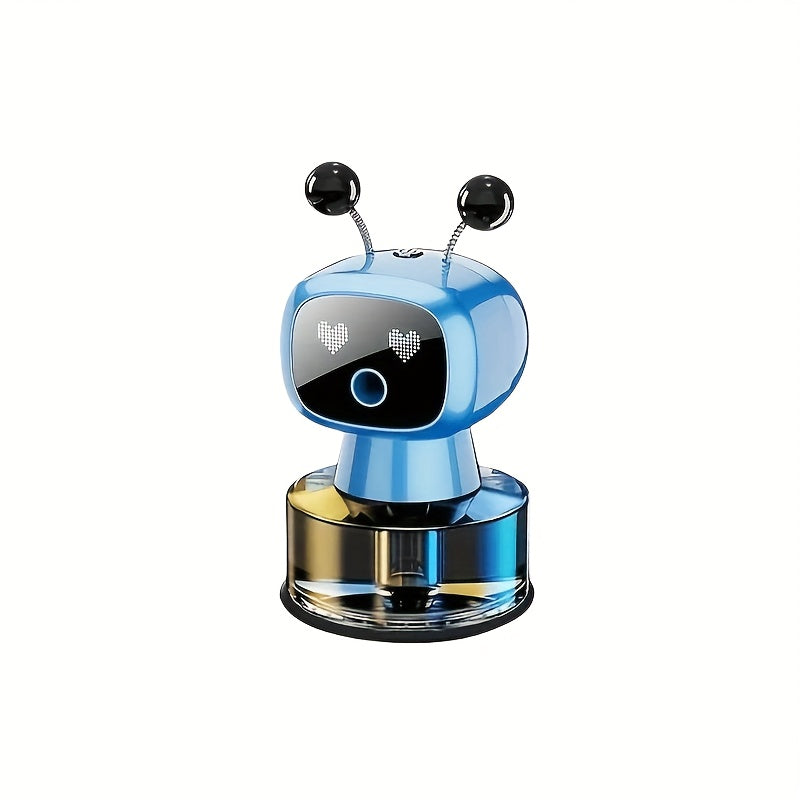Four-Level Car Air Freshener with Rechargeable Diffuser and Listed Smart Eyes Feature, Black-Gulong, Blue-Ocean Fragrance or Red-Healton Options