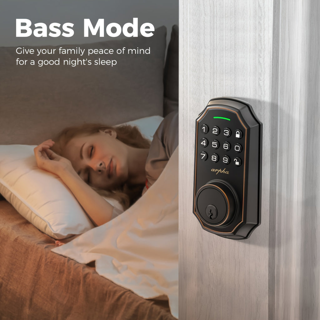 Digital Keypad Door Lock for Compatible Home and Apartment Doors, Keyless Entry with Black and Silvery Options, Single and Two-Piece Lock Selections