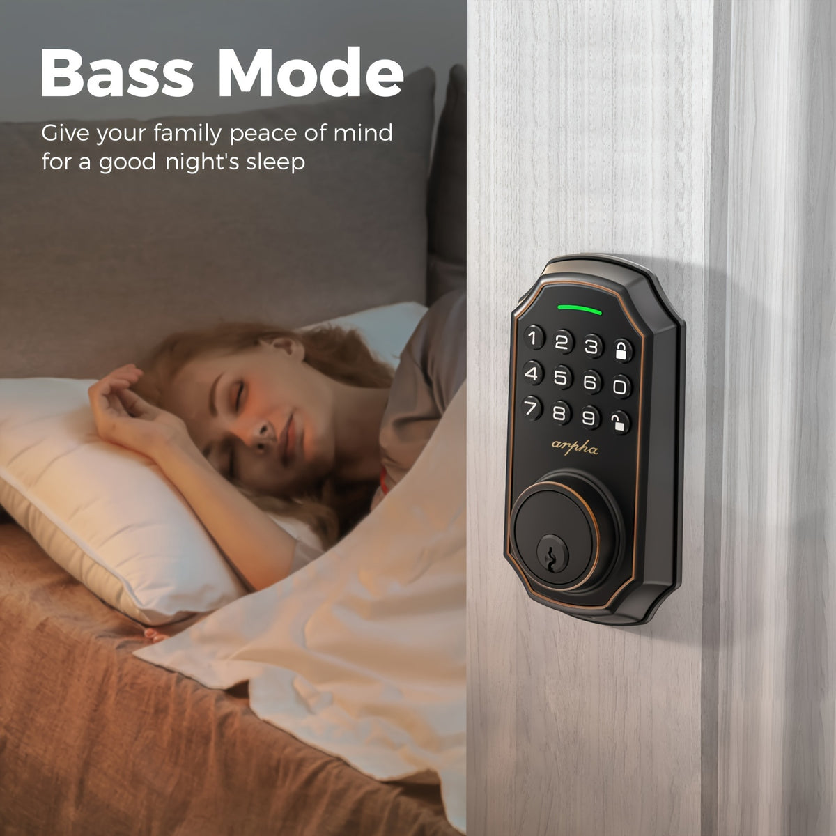 Digital Keypad Door Lock for Compatible Home and Apartment Doors, Keyless Entry with Black and Silvery Options, Single and Two-Piece Lock Selections