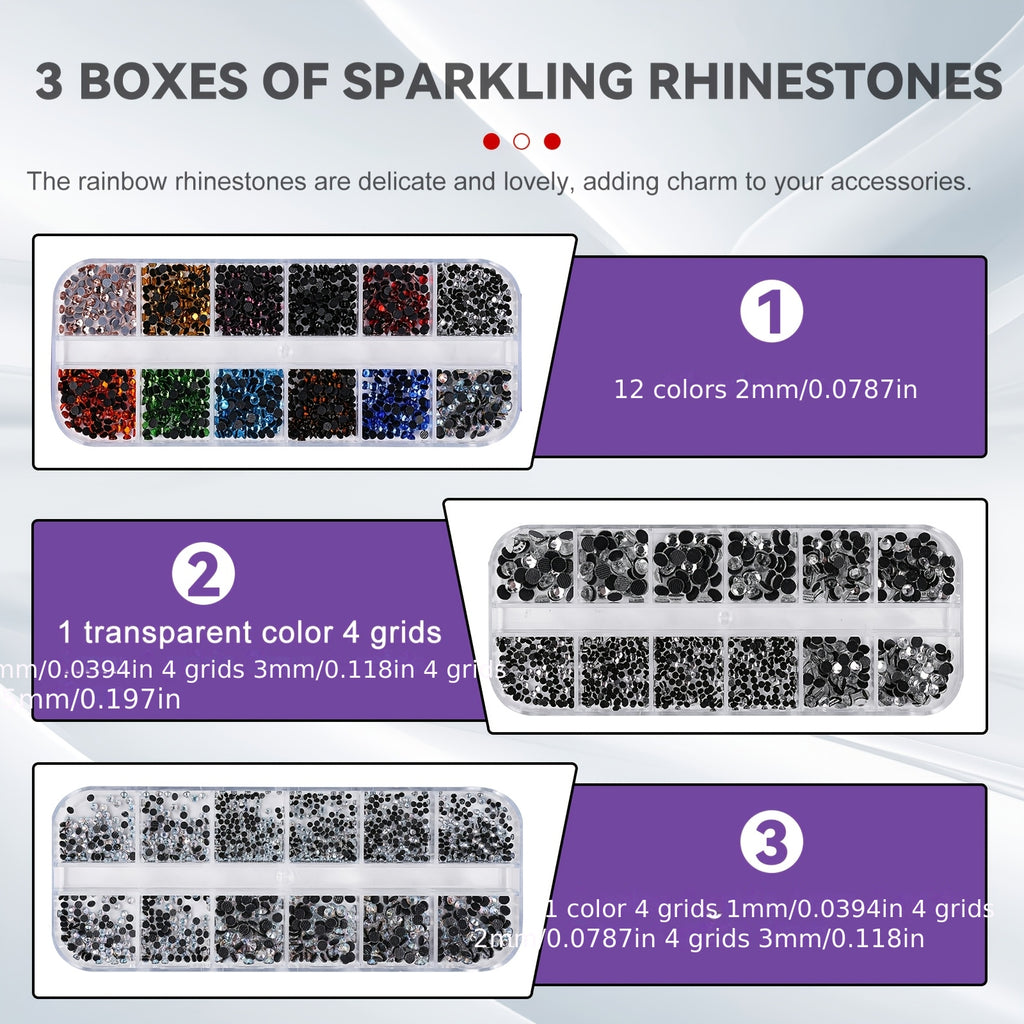 Rhinestone Hotfix Wand for Fabric Crafts, Hot Fix Applicator Tool Kit in Purple or Pink for Compatible Textile Embellishment and DIY Gift Projects