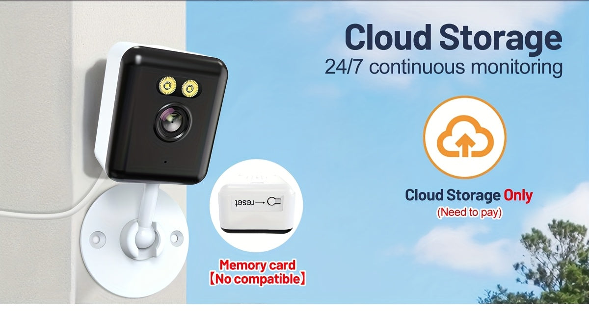 1080P Home Security Camera 4-Pack with WiFi, Full-Color Night Vision, Two-Way Audio, App Control and Listed Alexa Support for Indoor Motion Monitoring