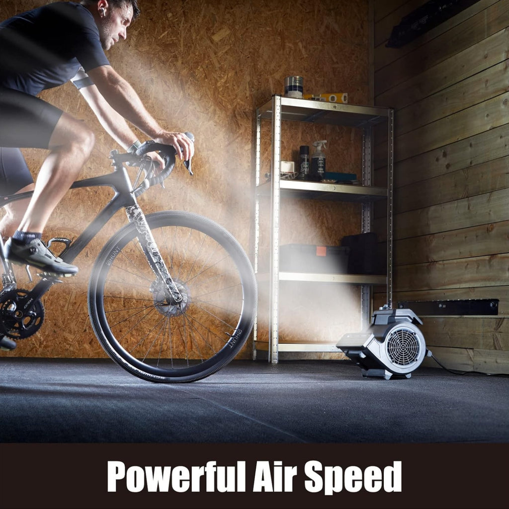 Portable Air Mover 490 CFM for Floor and Carpet Drying, Air Circulation and Cooling with Black Remote-Control or Red Manual-Control Model Options