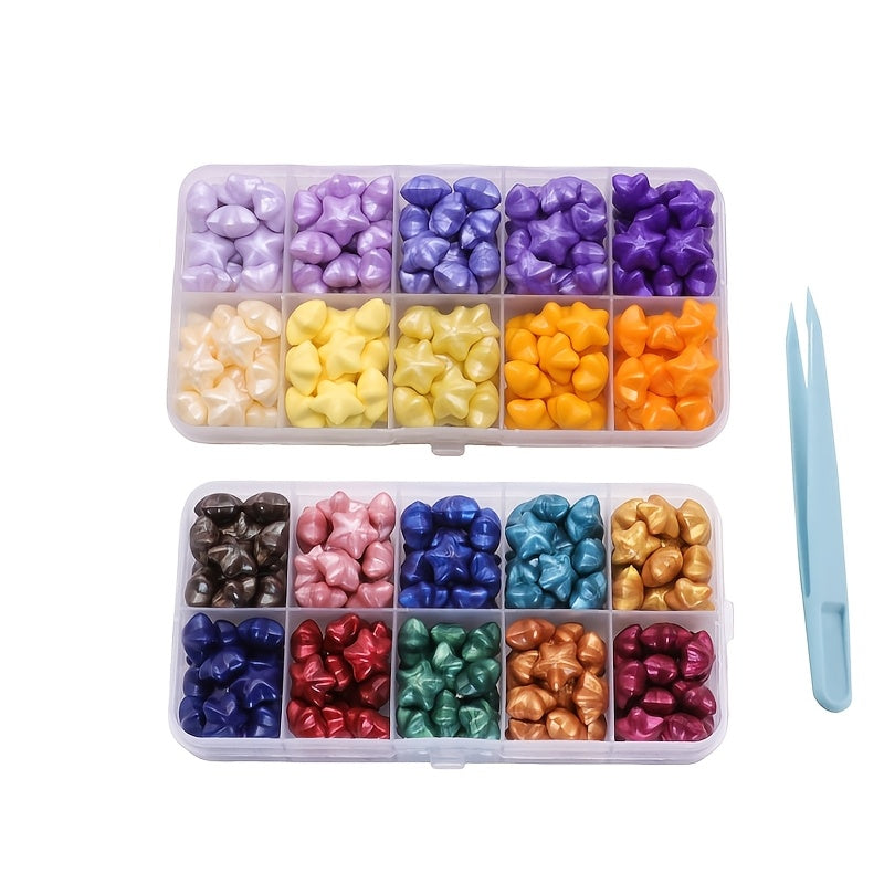 Sealing Wax Beads with Storage Box, 400-Piece Multi-Color Craft Supply Reference for Letters, Envelopes, Wedding Invitations and Decorative Bottle Seals