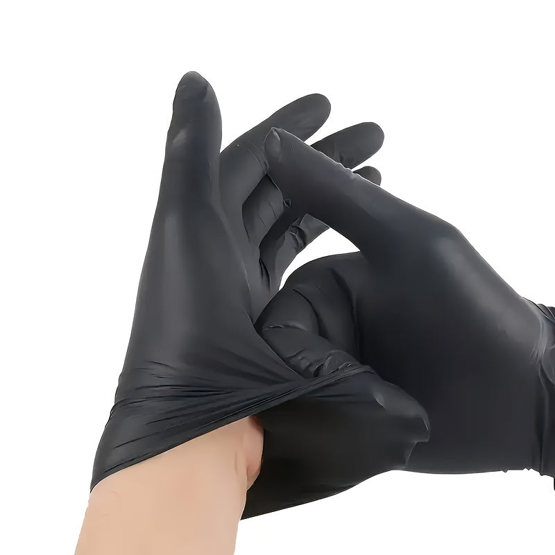 Black Nitrile Cleaning Gloves in a 30-Piece Pack, Lightweight Disposable Household Gloves with S, M, L and XL Options for Kitchen Cleanup and Home Tasks