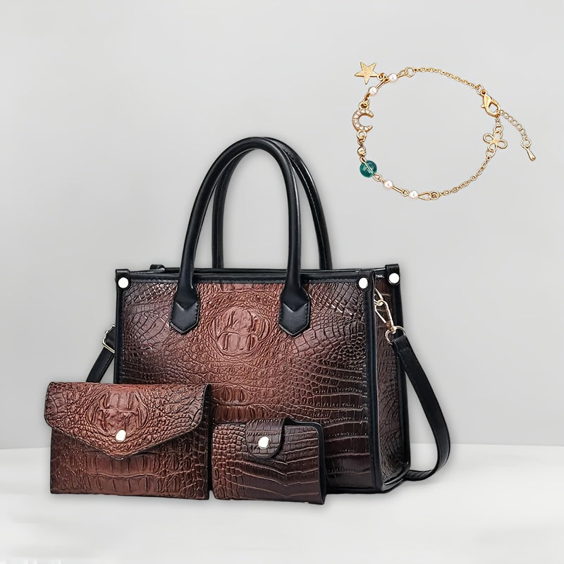Women's Crossbody Handbag by QUAWUJIE with Shoulder and Tote Styling References, Six Color Choices for Everyday Outfits, Shopping and Casual Outings