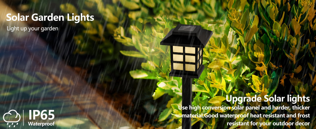 White-Light Solar Pathway Lights, Listed 12-Piece Outdoor LED Set with Automatic On-Off for Garden Paths, Lawn Borders, Patio and Yard Landscape Decoration