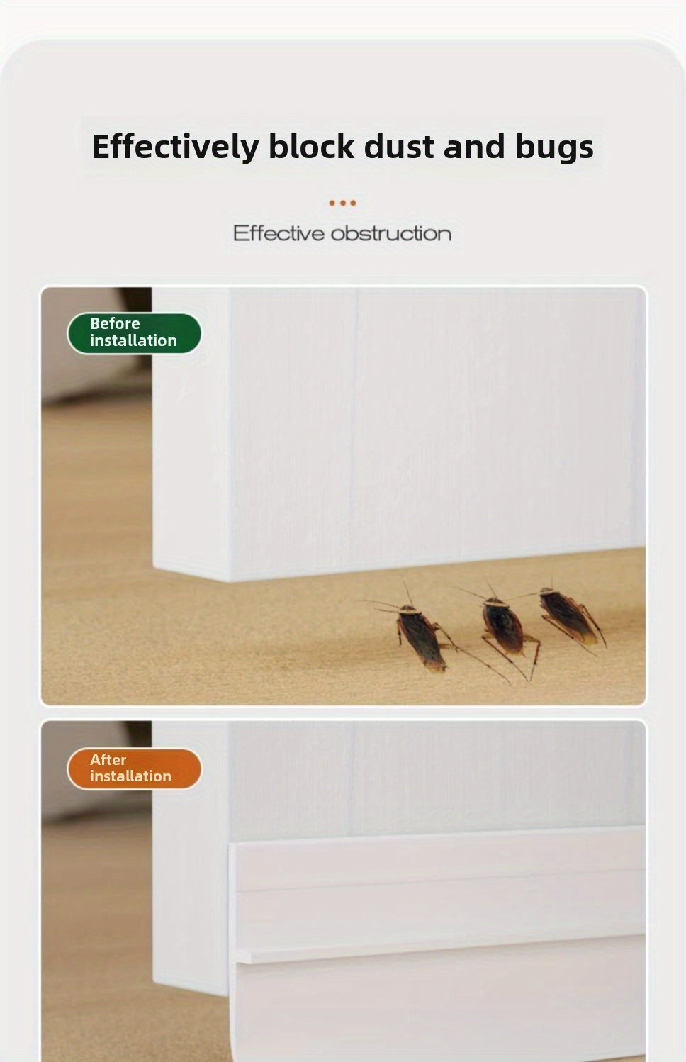 Self-Adhesive Door Bottom Seal for Glass and Wood Doors, Weatherstripping in Black, Grey, Brown or White with Single-Piece and Two-Piece Style Options