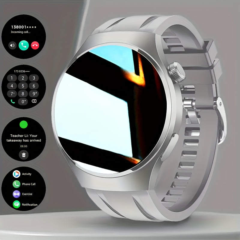 Wireless Calling Smartwatch for Men and Women with Listed 100 Sports Modes and Sleep Monitoring, Black, Silvery, Dark Silvery or Square Screen Options