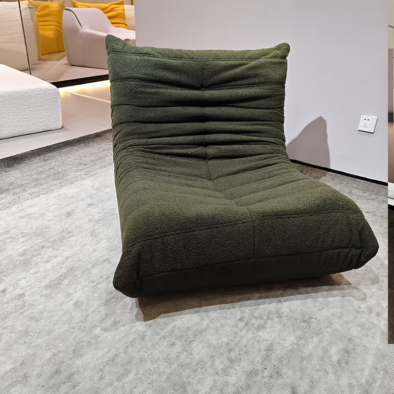 Foam Floor Sofa with Button-Tufted Curved Low-Profile Design, Single, Two-Seat and Three-Seat Color Options for Living Room Reading Corners, Gaming and Movie Nights