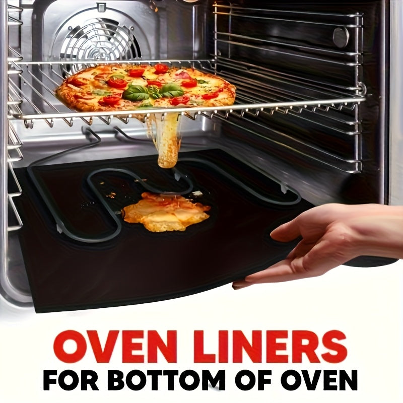 Nonstick Oven Mats 2-Pack with Listed Thick Heavy-Duty Design, Kitchen Liner Accessories for Compatible Ovens with Manufacturer-Approved Placement