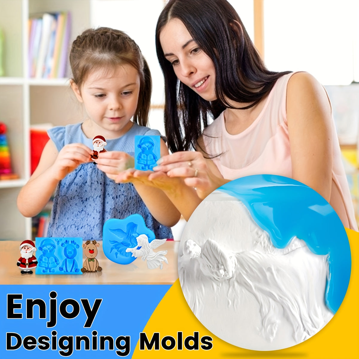 Silicone Mold Making Kit by NASUBI, Liquid Silicone Rubber with Listed 1:1 Weight Mixing Ratio and 35oz or 72oz Options for Compatible Resin, Soap and Candle Craft Molds