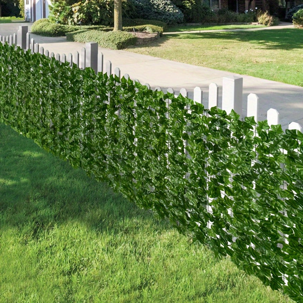 Artificial Ivy Privacy Screen with 302 x 52 cm Size Option, Faux Greenery Wall Panel for Home Garden and Patio Decorative Screening
