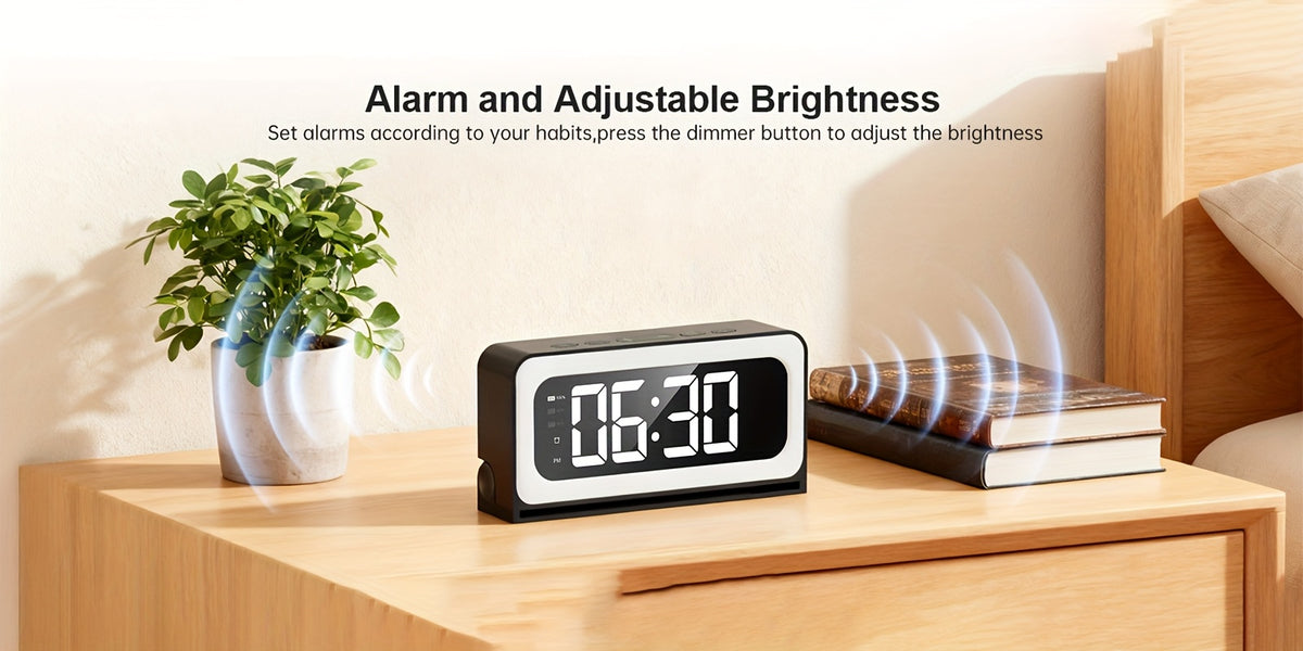 WiFi Clock Camera with 2K Video, Indoor Home Monitoring Camera with Motion Detection, Full Color Night Vision and Two-Way Talk in Ivory White