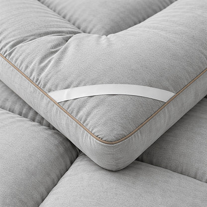 Filled Mattress Topper with Mesh Structure and Listed 1200 GSM, Twin, Full, Queen or King Bedding Layer with Standard, Upgraded and Random Color Options
