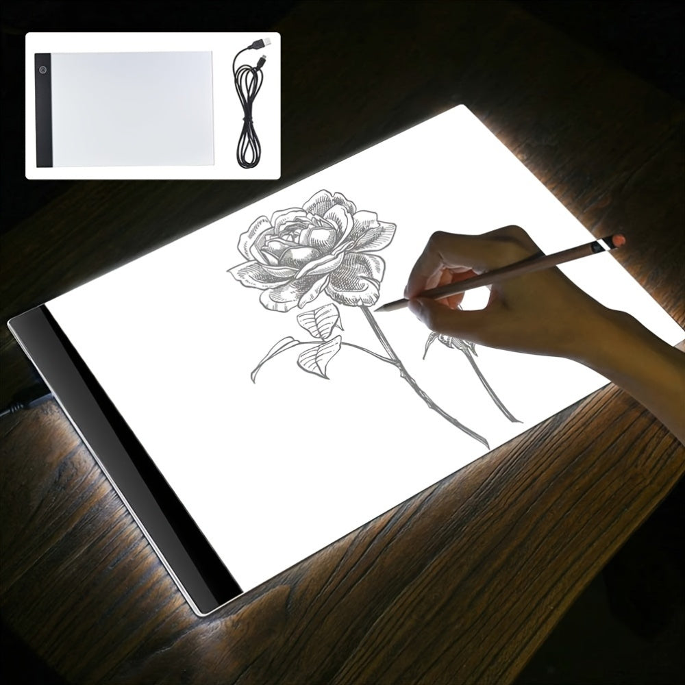 Saker LED Tracing Light Pad, Stepless Dimmable Copy Board in A2, A3, A4 or A5 Sizes with Power Cord for Drawing, Calligraphy and Diamond Painting