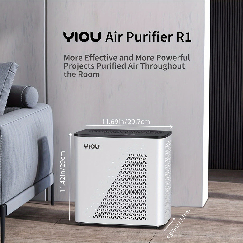 PM2.5 Display Air Purifier in Black and White with Listed H13 HEPA Filter, Auto Mode and Timer for Home Bedrooms, Living Rooms and Offices
