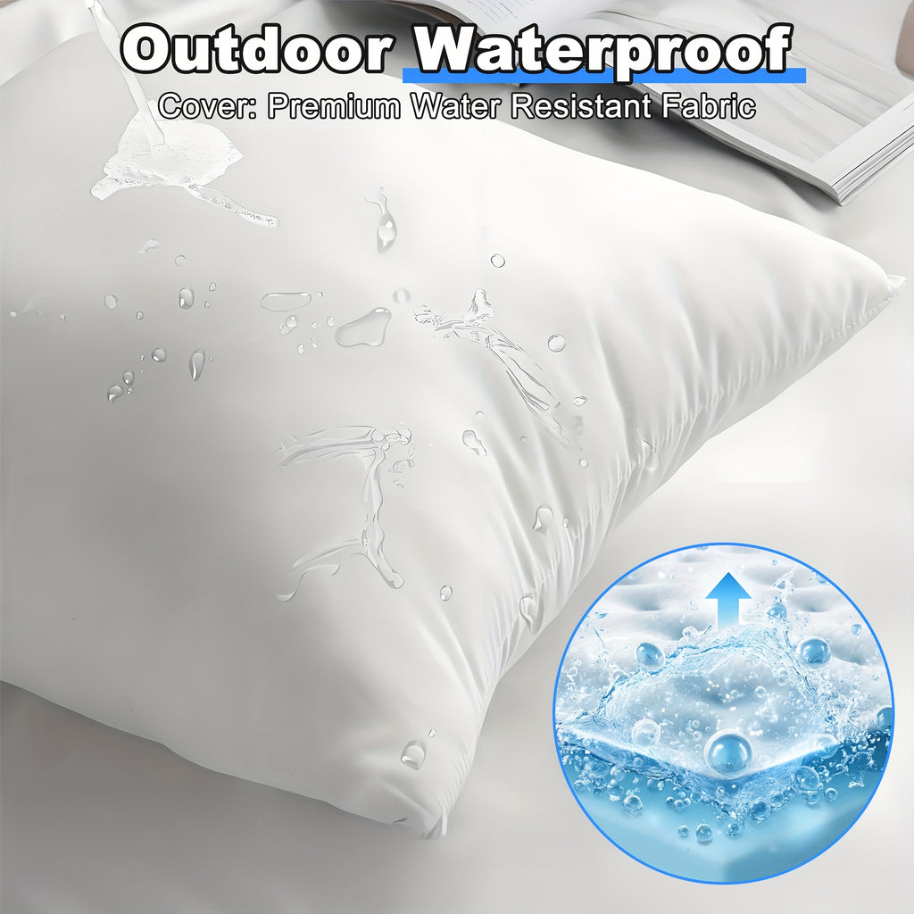 Square Throw Pillow Inserts Set of Four with Listed 7D Polyester Filling, 14, 16, 18 or 22 Inch Size Options for Sofa, Bedroom and Patio Cushion Covers