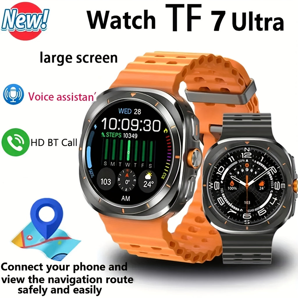 X15 Smart Watch with Call Answering and Dialing, 100+ Sports Modes, Compass, Pedometer, Alarm and 400mAh Battery for Compatible iPhone and Android Phones