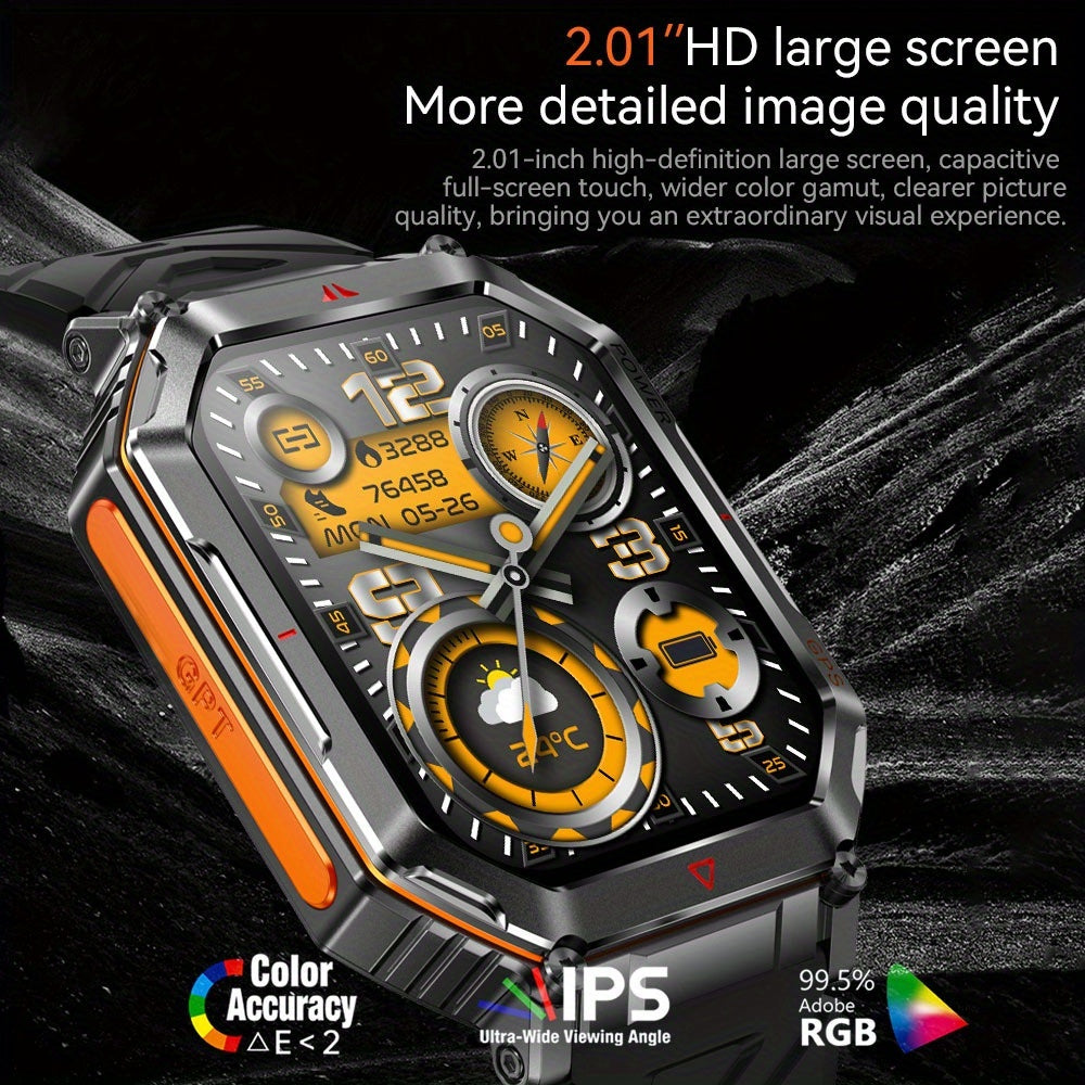 GPS Adventure Smartwatch with All-Metal Body, Listed Altimeter, Barometer and Compass, LED Flashlight, Calling and Message Reminders in Four Style Options