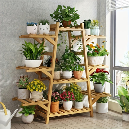 Floor-Standing Plant Stand with 7 Floors or 9 Floors Options, Multi-Tier Pot Storage Rack for Compatible Succulents, Vines and Living Room Plant Displays