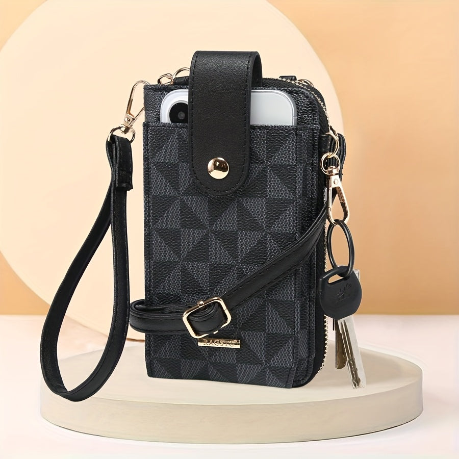 Cell Phone Crossbody Wallet by RAGSTO for Women, Small Shoulder Handbag with Multiple Credit Card Slots for Everyday Essentials and Gift Giving