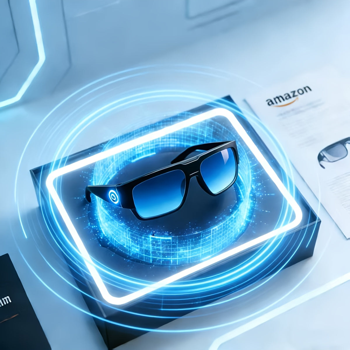 Bluetooth Translation Smart Glasses with Music and Phone Call Features, Light-Sensitive Color-Changing Lens Wording and Standard or Advanced Sunglasses Style Options