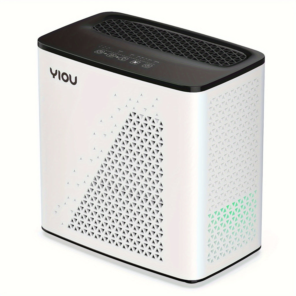 PM2.5 Display Air Purifier in Black and White with Listed H13 HEPA Filter, Auto Mode and Timer for Home Bedrooms, Living Rooms and Offices