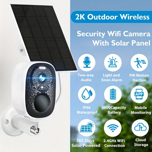 BW4 Battery Security Camera with Listed 2K Video, 2.4GHz WiFi, PIR Alerts and Two-Way Audio, O-KAM Pro App and Cloud or Memory Card Storage Options for Home