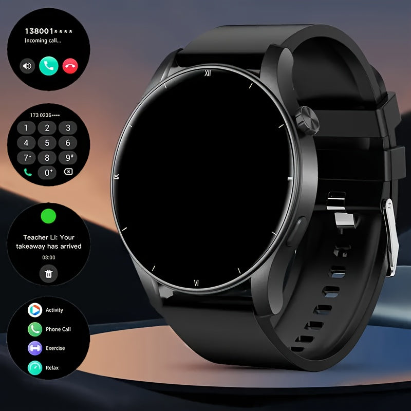 Large Screen Android Smartwatch, 2.01-Inch Bluetooth Calling Fitness Watch with 100+ Sports Modes, Sleep Tracking, Games and Weather Features
