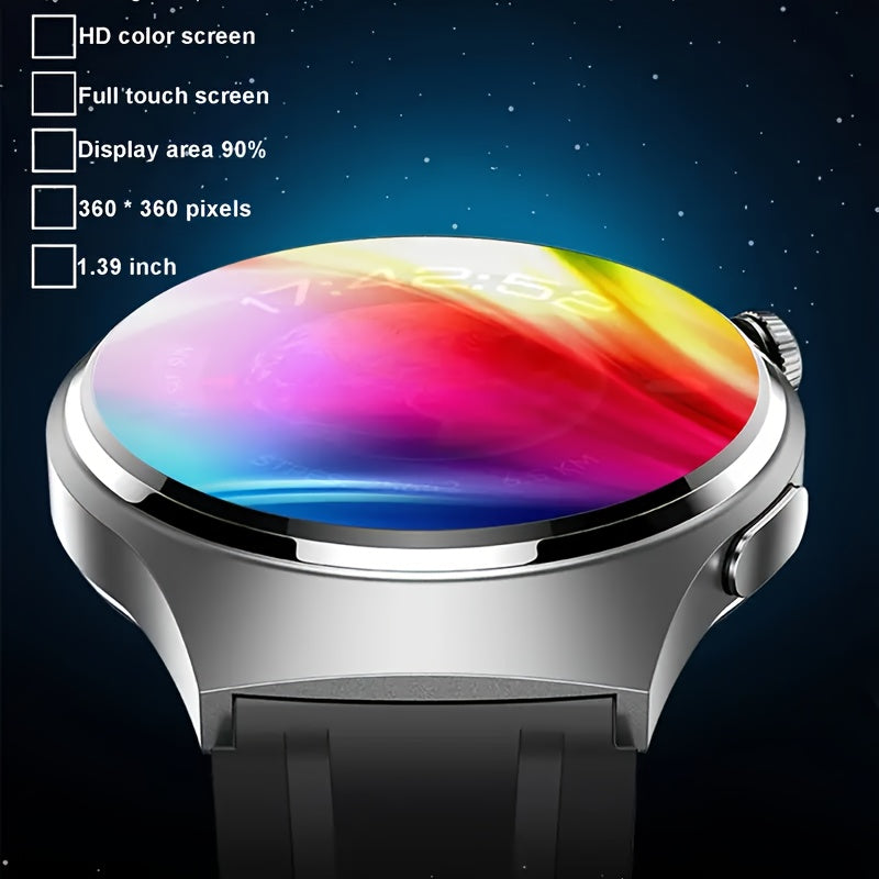 Large Screen Android Smartwatch, 2.01-Inch Bluetooth Calling Fitness Watch with 100+ Sports Modes, Sleep Tracking, Games and Weather Features
