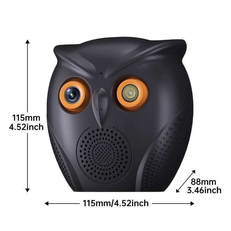 Owl Security Camera 2 Pack with USB Power, Listed HD Video, Human Detection and Wireless Monitoring for Home and Small Store Spaces