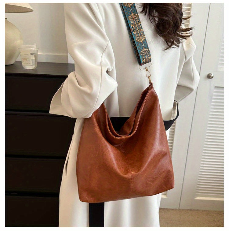 Women's Messenger Bag with Wide Strap, Green Black or Brown-1 Casual Fashion Carry Options with Tote-Style Reference for Everyday Errands and Outfit Pairing