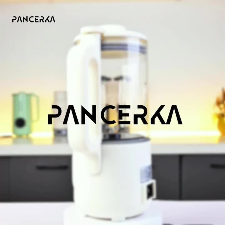 One-Touch Nut Milk Maker by PANCERKA, White A Automatic Countertop Blender for Compatible Almond, Oat, Soy and Coconut Beverage Recipes and Kitchen Preparation