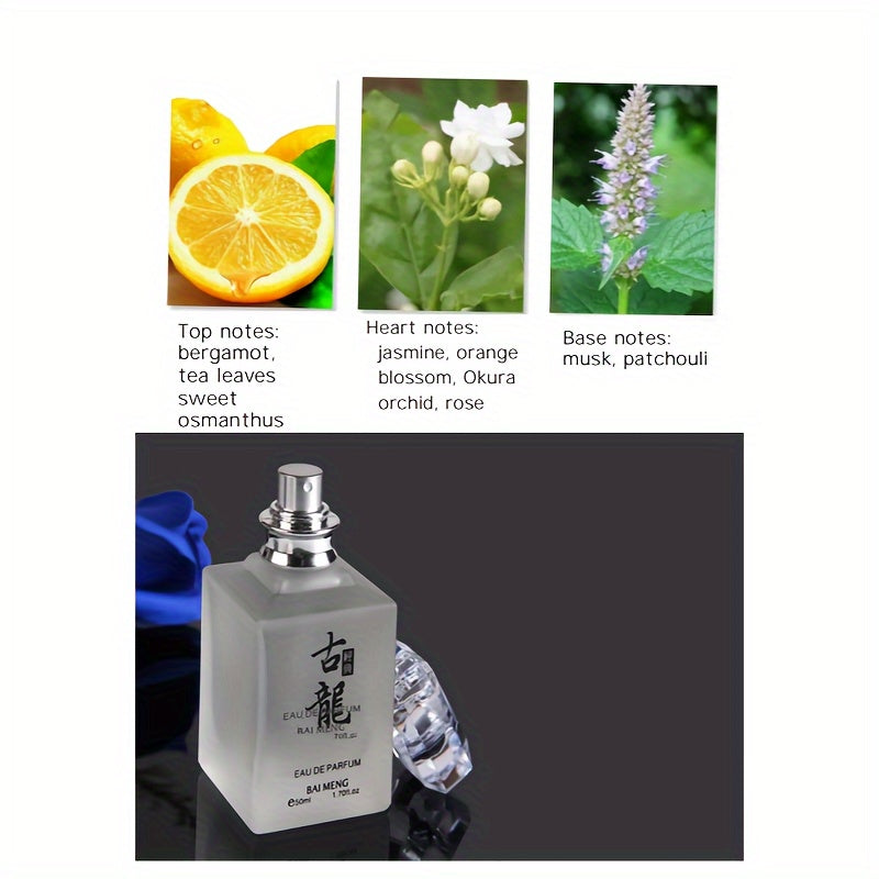 Classic Floral Cologne by Baomeng, 3176-1 Liquid Personal Fragrance with Listed Light Scent for Daily Wear, Short Outings, Parties and Birthday Gift Ideas