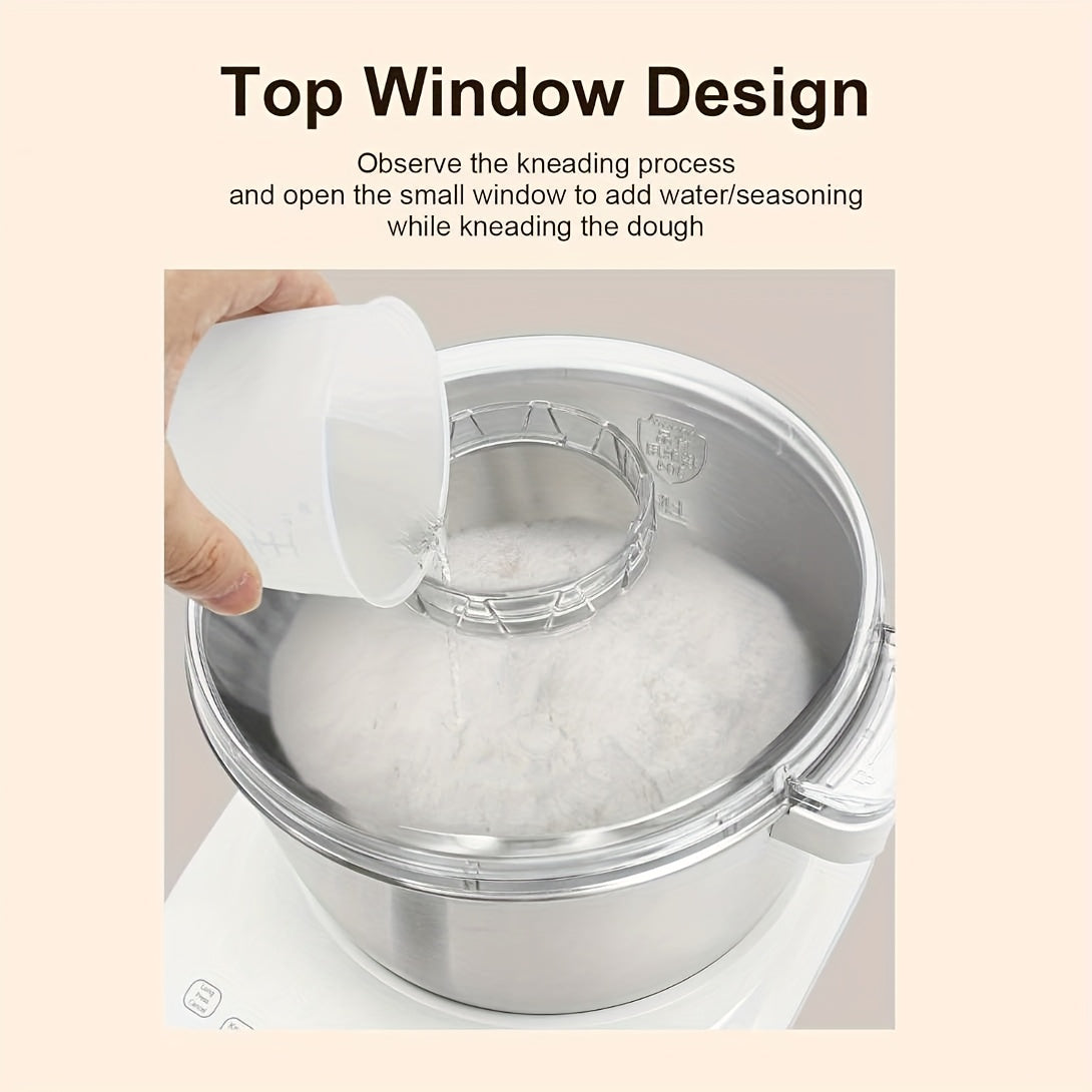 1.85gal(7.3QT)Electric Dough Mixer with Ferment Function, Bread Maker Machine, Dough Maker Machine with 304 Stainless Steel Bowl, Microcomputer Timing, Household Flour Kneading Machine for Pizza Bread, Christmas Gift