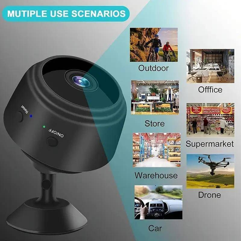 1080P WiFi Security Camera Multipack with 2.4GHz Connection, 9 or 12-Piece Options with Listed Wide-Angle Viewing and Remote Observation for Home Monitoring