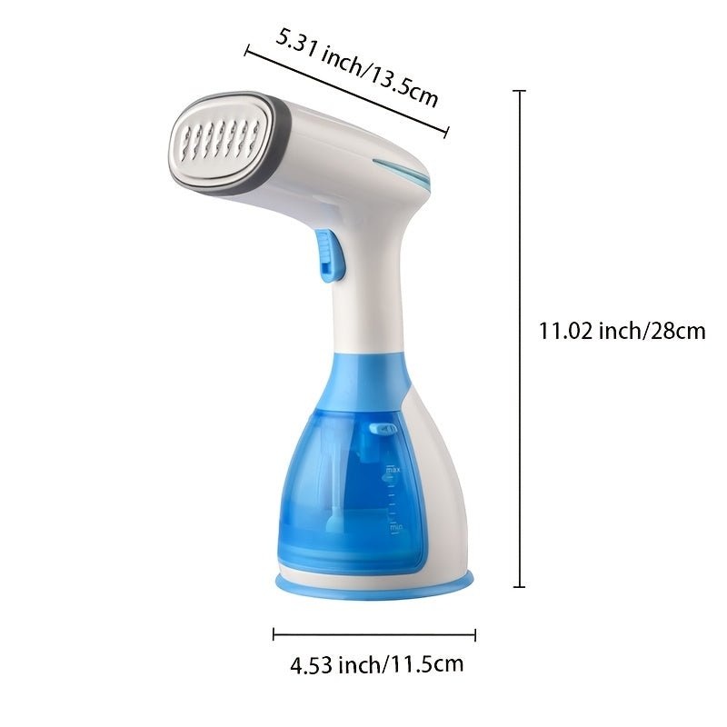 Handheld Garment Steamer with 3 Attachments, Listed 30-Second Heat-Up and 9.47oz Water Tank for Compatible Clothing Wrinkle Care at Home and While Traveling