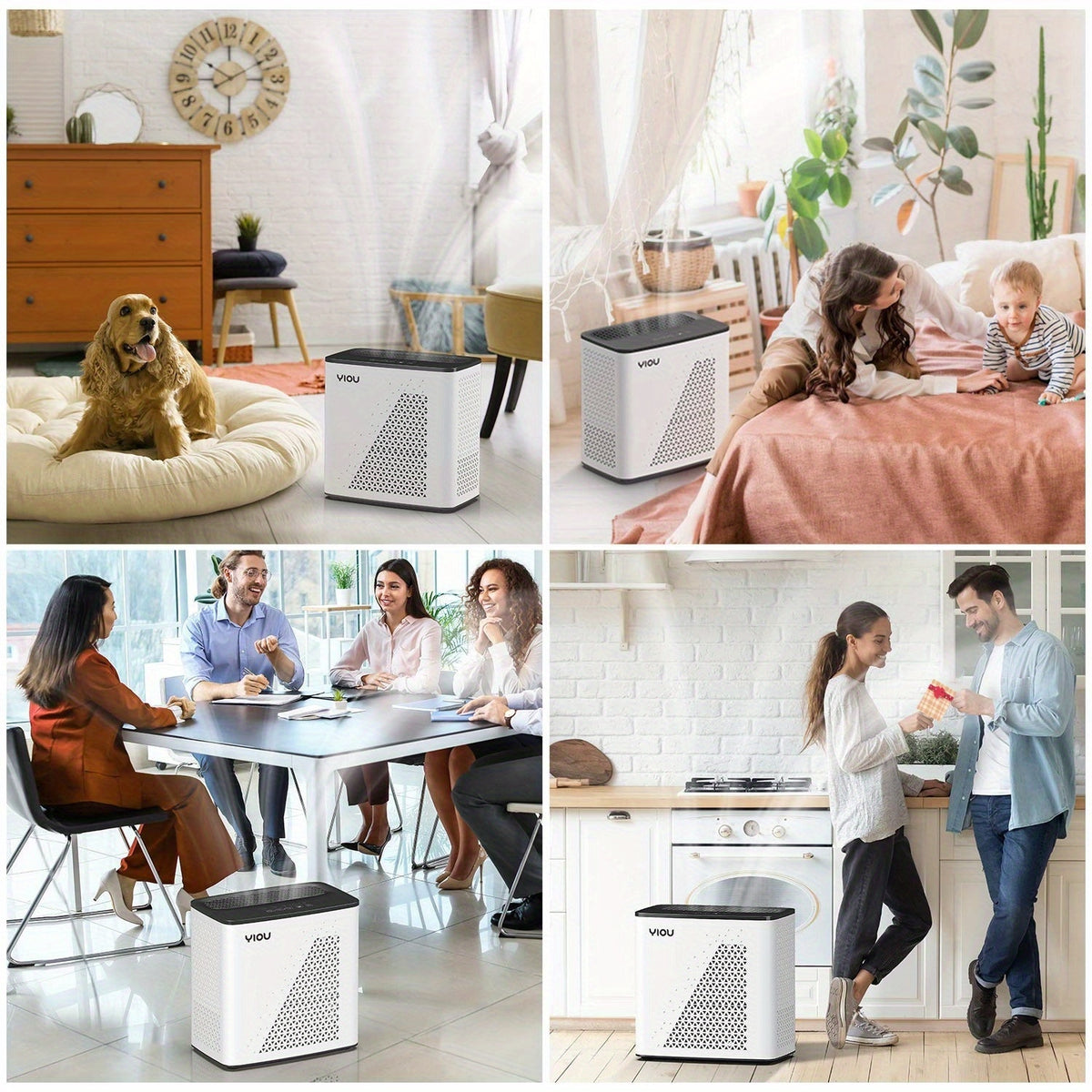 PM2.5 Display Air Purifier in Black and White with Listed H13 HEPA Filter, Auto Mode and Timer for Home Bedrooms, Living Rooms and Offices