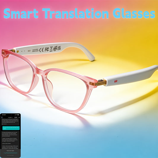 KL02 AI Translation Glasses with KL05 and KL07 Style Options, Listed 160-Language Support, Music Playback, Phone Calls and Voice Assistant for Everyday Use
