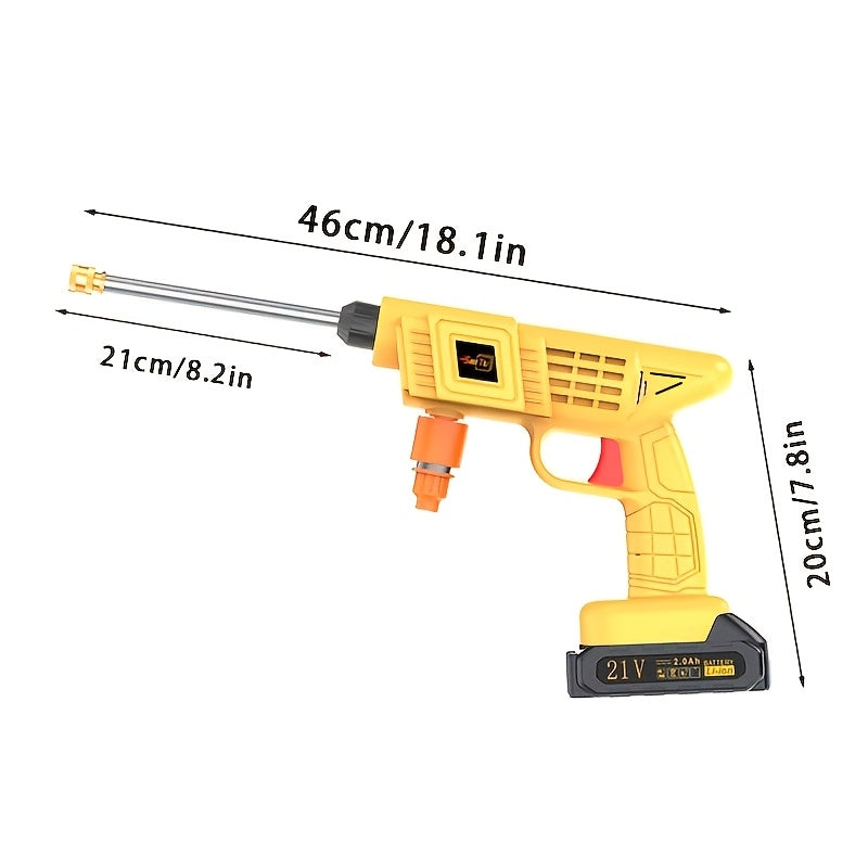 Cordless Pressure Washer for Car, Yard and Garden Cleaning, Portable Water Spray Gun with One- or Two-Battery Options and Selected Tool Box Packages