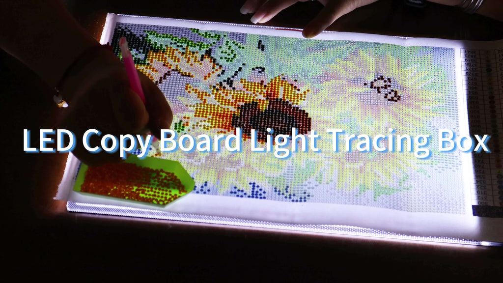 LED Tracing Light Pad with Adjustable Brightness, A2 and A3 Clip Set Options with Single or Double Light Bar References for Sketching and Diamond Painting
