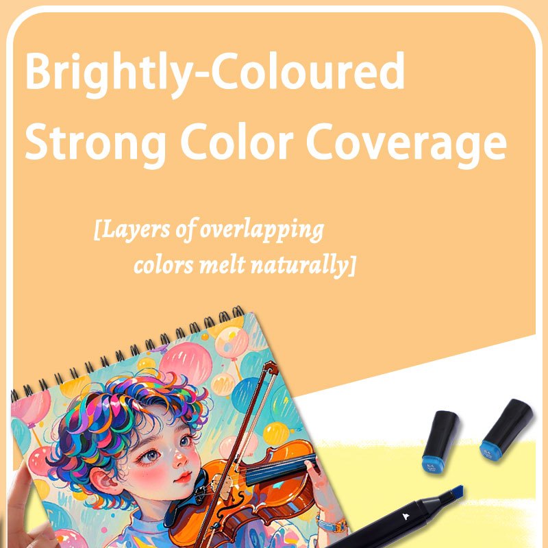 169-Piece Art Marker Assortment with Dual-Tip Drawing Pens for Adult Sketching, Illustration, Animation Design, Highlighting and Creative Drafting