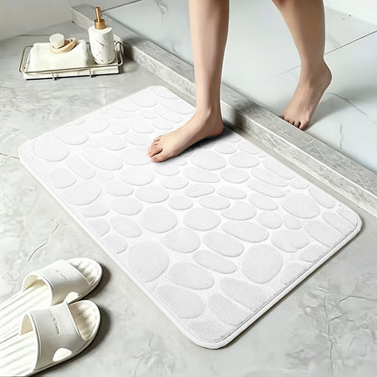 40x60cm Coral Velvet Bathroom Mat with PVC Backing, Machine-Washable Indoor Floor Rug in Seven Colors for Compatible Bathroom Entrances and Bedrooms