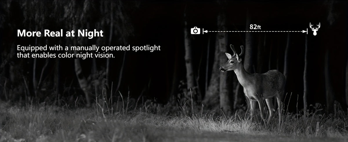 Cellular Trail Camera with Listed 4K Live View, 4W Solar Panel, 0.2-Second Trigger and 120° Lens, Ucon App Wildlife Monitoring with Two-Pack Option