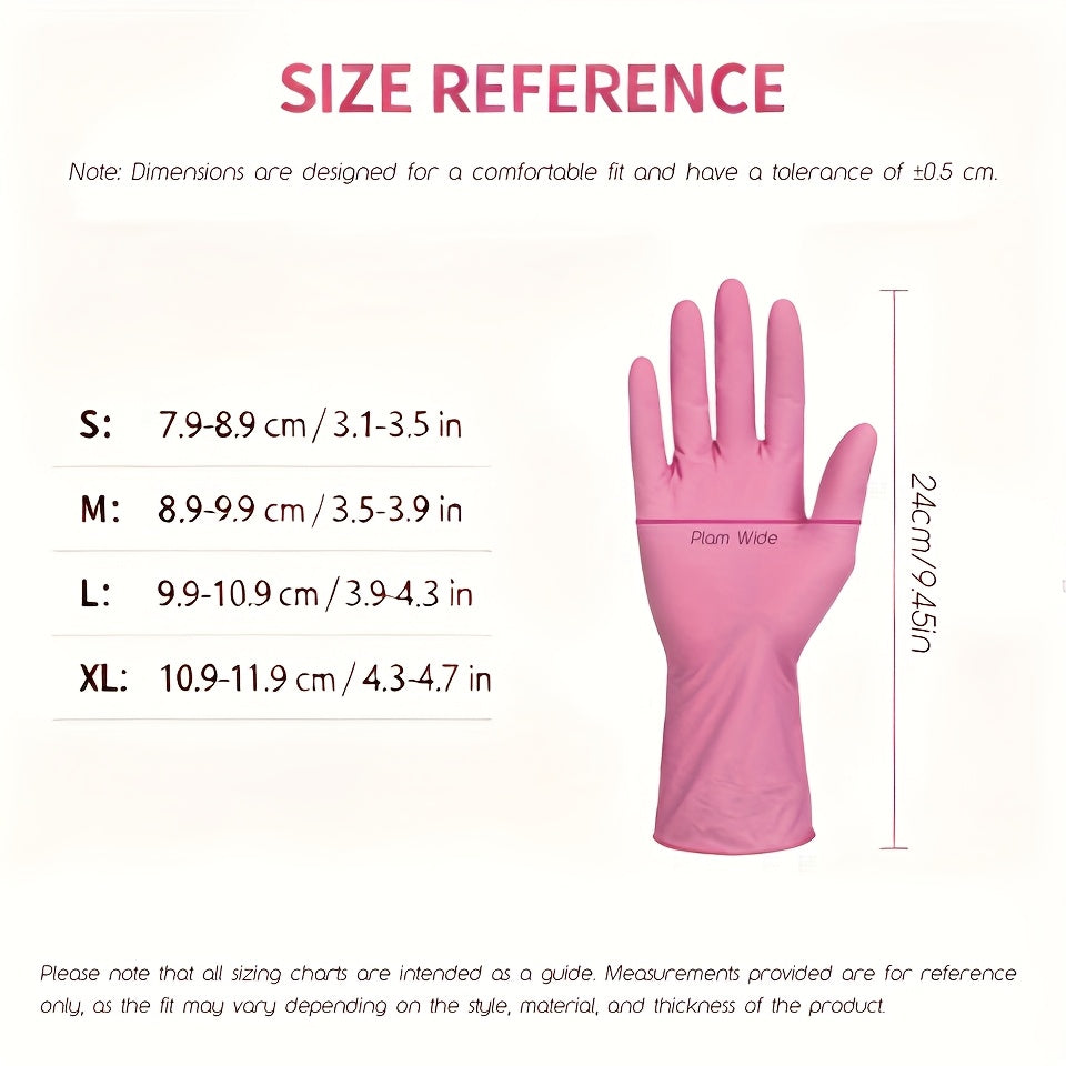 Household Cleaning Gloves with Listed 32-Piece Quantity and M Size Selection for Everyday Kitchen Cleanup, Bathroom Cleaning and Home Maintenance Tasks