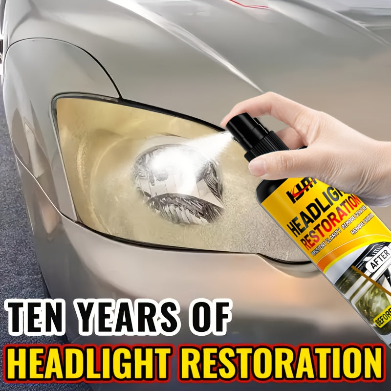Headlight Restoration Polish Kit, Exterior Lens Appearance Care for Compatible Vehicles with Surface Yellowing and Oxidation Detailing References