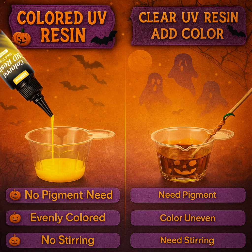 Craft Resin for DIY Jewelry, Earrings, Rings and Keychains, Premixed 12-Color Set with Listed 20g Portions or Separate 400g UV Resin Option for Decorations