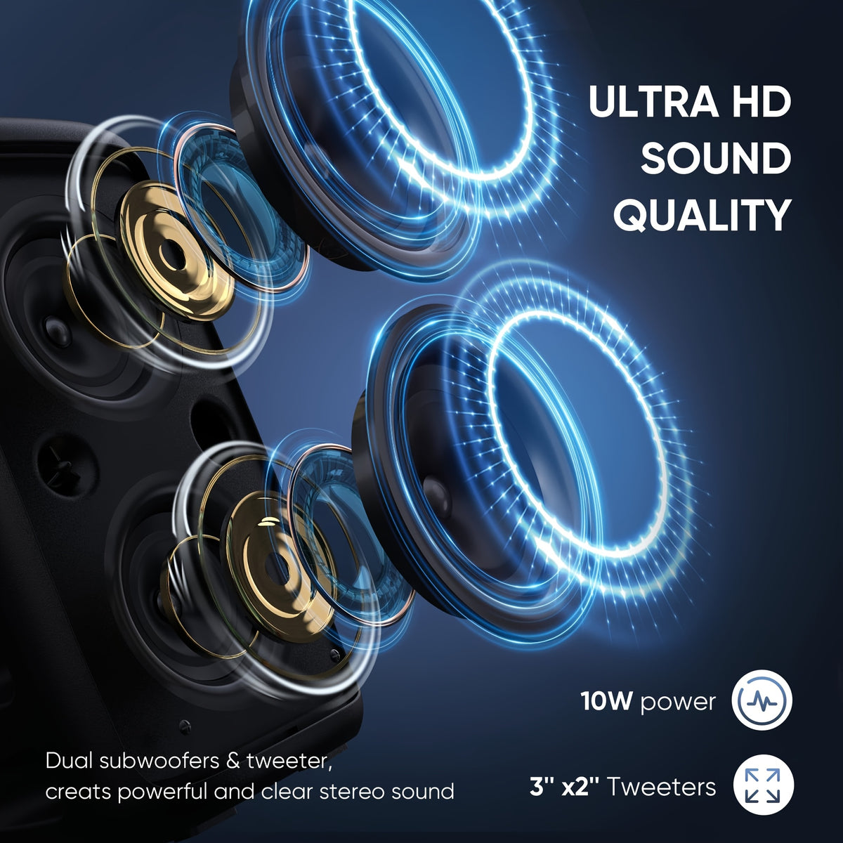 Karaoke Machine with Microphone Options, Portable Bluetooth Speaker with LED Lights, Dual Speakers, TF Card, USB, AUX & TWS for Adults and Home Parties