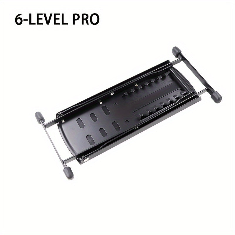 Pedicure Footrest Stand, Adjustable Foot Support with Four-Level or Six-Level Pro Model Labels for Adult Seated Nail Care and Shoe Dressing Routines