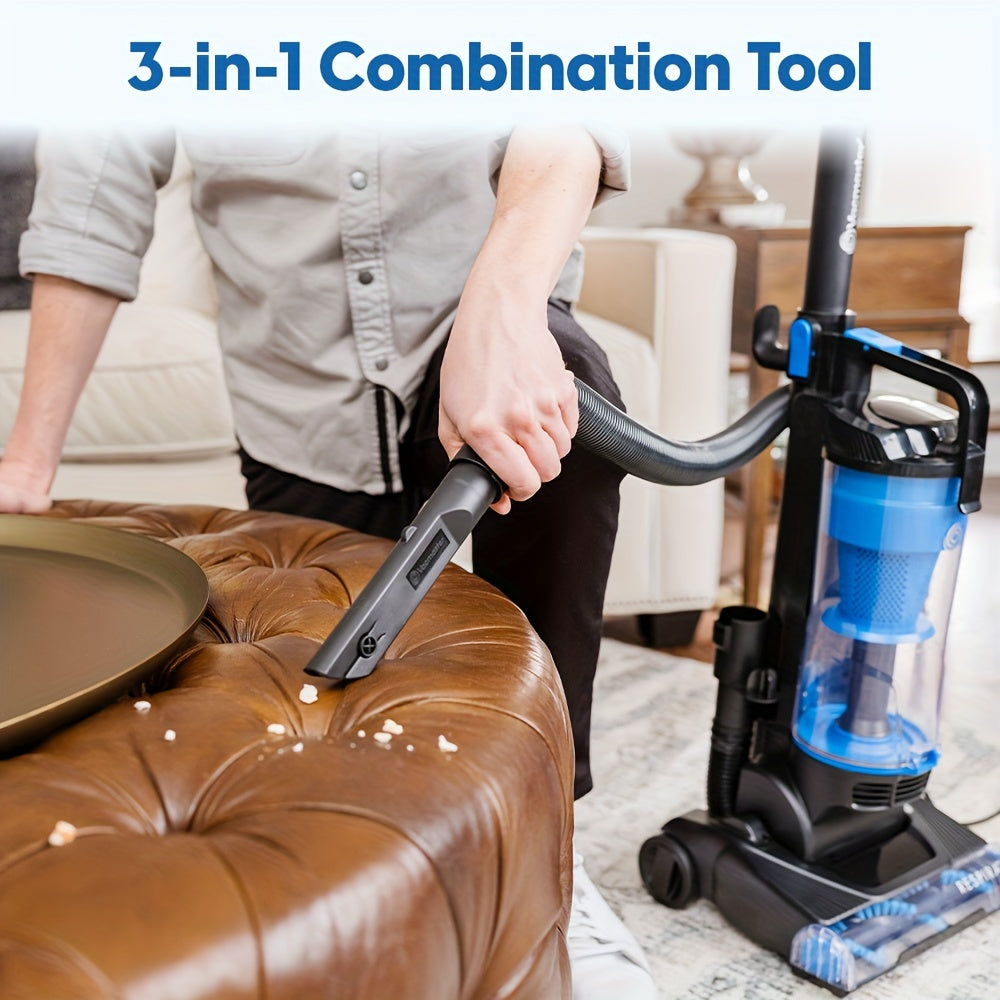 Bagless Upright Vacuum Cleaner UC0501 with Listed 1150W Power, 17-Foot Cord, Dust Cup and Filtration System for Compatible Carpet, Hard Floor and Pet Hair Cleanup